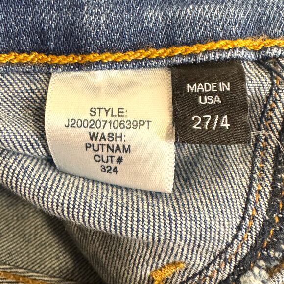 Veronica Beard Carly Kick Flare High Rise Pintuck Jeans PUTNAM Wash Blue 27 / 4 - Picture 9 of 10